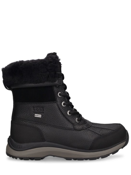 Ugg: 25mm Adirondack III leather hiking boots - Black - women_0 | Luisa Via Roma