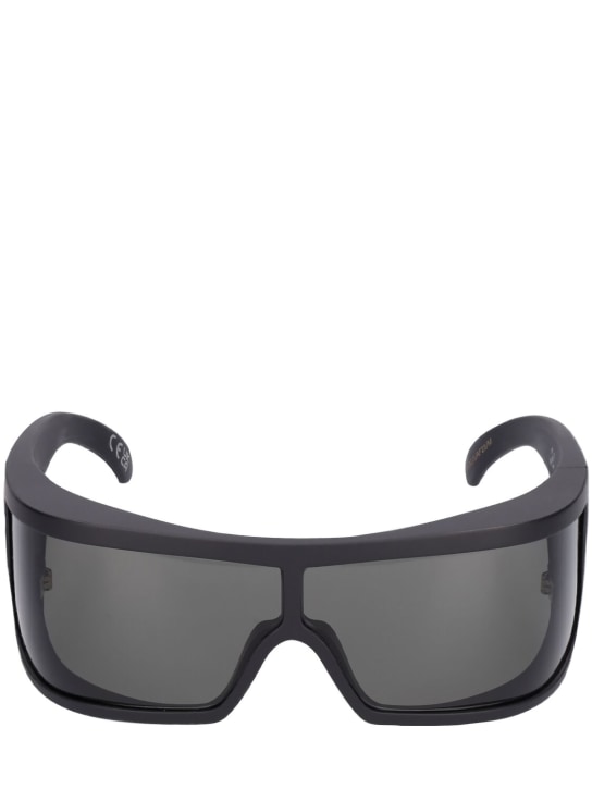 Retrosuperfuture: Bones black mask acetate sunglasses - Grey - men_0 | Luisa Via Roma