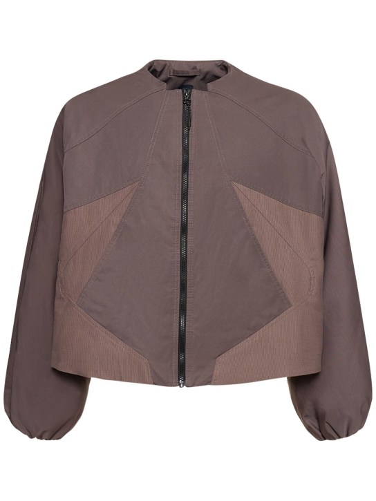 J.L-A.L: コットンブレンドクロップドジャケット - ダークグレー - men_0 | Luisa Via Roma