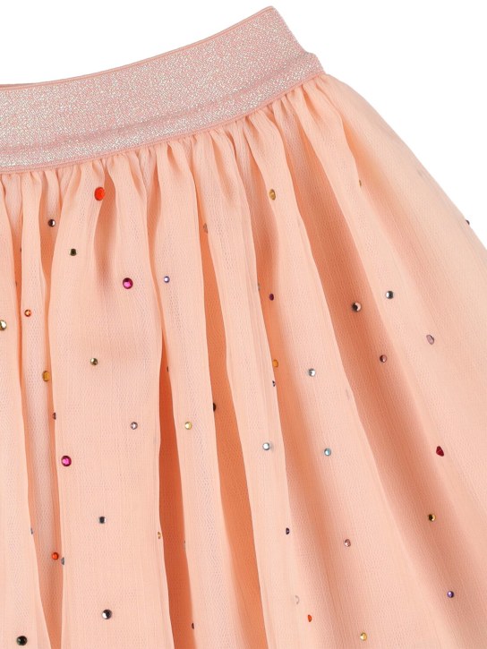 Stella Mccartney Kids: Embellished chiffon & tulle skirt - Pembe - kids-girls_1 | Luisa Via Roma