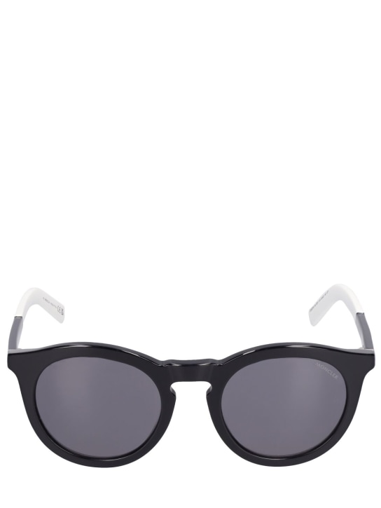 Moncler: Odeonn round sunglasses - Beyaz - women_0 | Luisa Via Roma