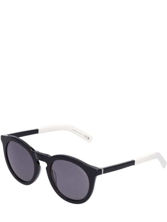 Moncler: Odeonn round sunglasses - Beyaz - women_1 | Luisa Via Roma