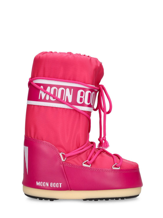 Moon Boot: Icon tall nylon snow boots - Fuşya - kids-girls_0 | Luisa Via Roma
