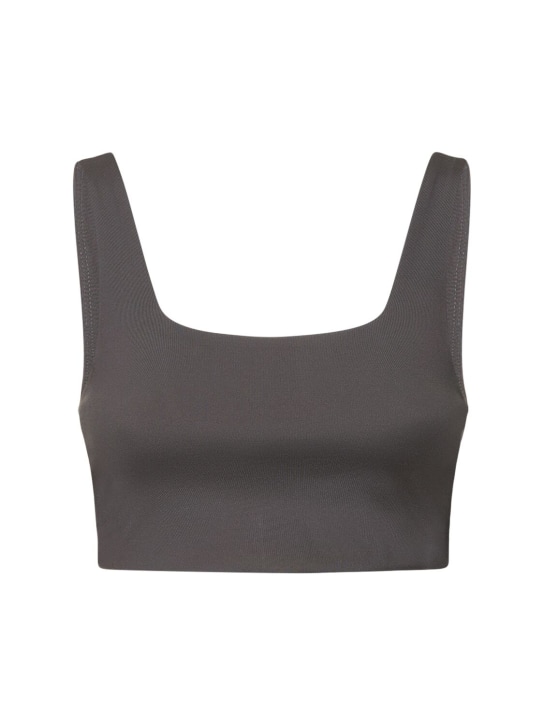 Girlfriend Collective: Tommy stretch tech bra top - Grey - women_0 | Luisa Via Roma