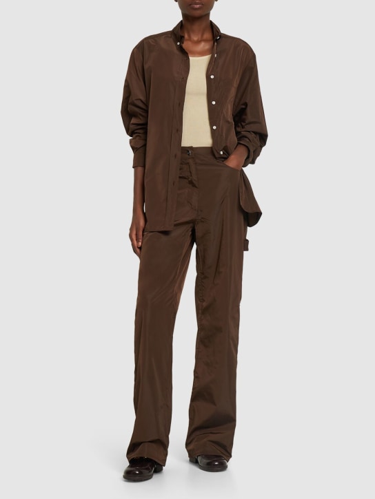 Saks Potts: Pantalones de nylon - Café - women_1 | Luisa Via Roma