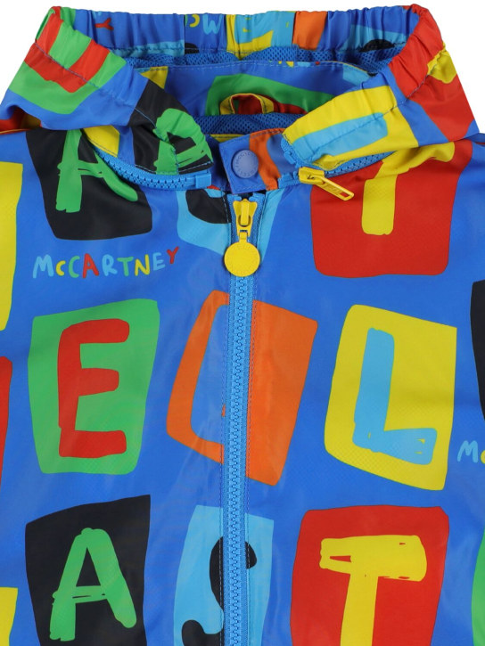 Stella Mccartney Kids: Giacca in nylon riciclato / cappuccio - Multicolore - kids-boys_1 | Luisa Via Roma