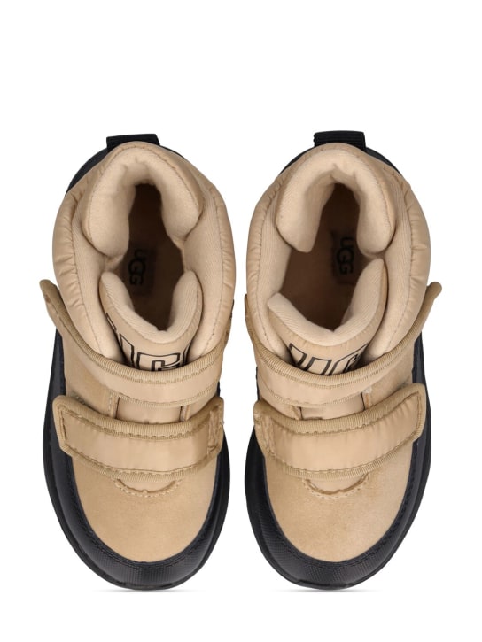 Ugg: Yose Puffer nylon hiking boots - Beige - kids-girls_1 | Luisa Via Roma