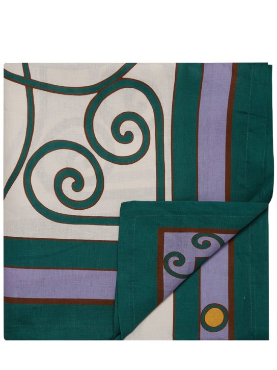 La Double J: Medium Cortile table cloth - Cortile Lilac - ecraft_0 | Luisa Via Roma