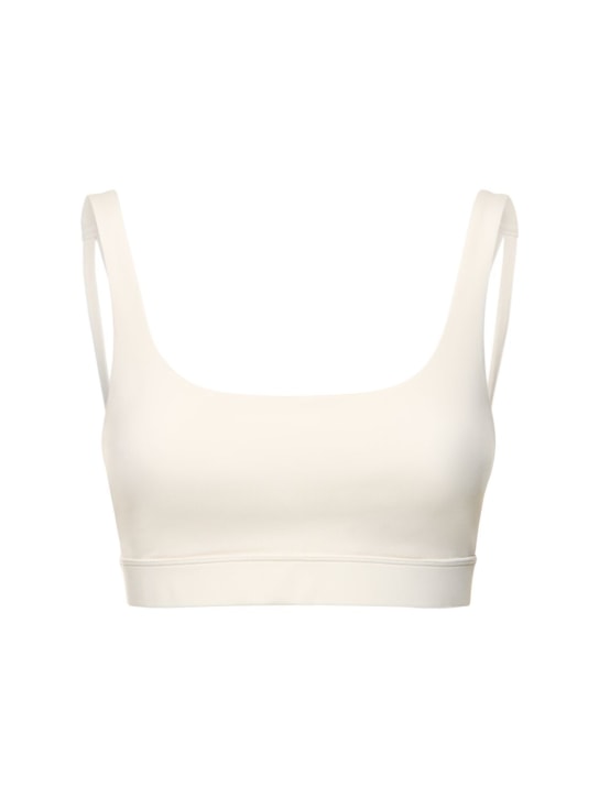 Girlfriend Collective: Andy stretch tech bra top - White - women_0 | Luisa Via Roma