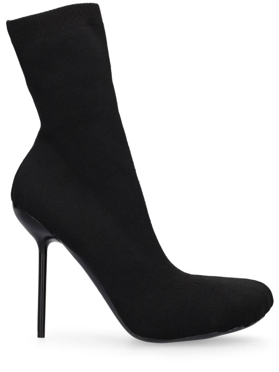 Balenciaga: 110mm Anatomic nylon boots - Siyah - women_0 | Luisa Via Roma