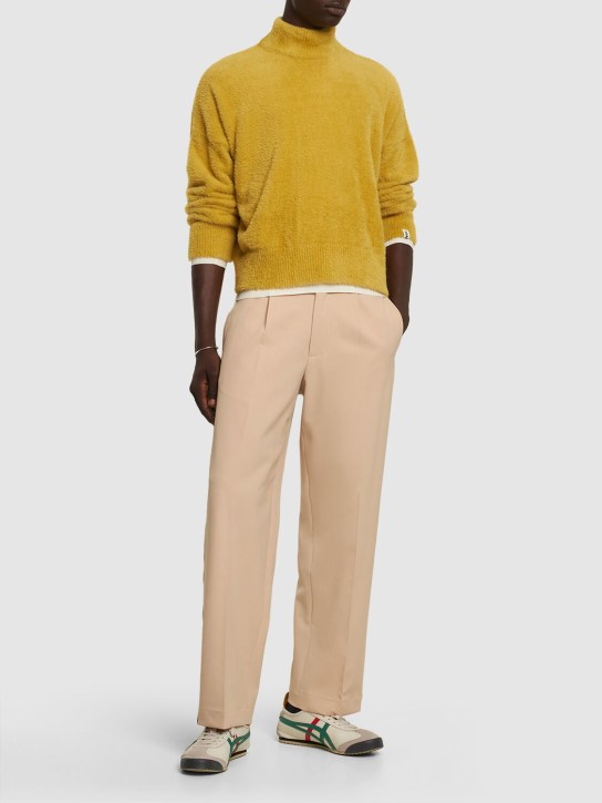 Crop oversize knit turtleneck sweater - Bonsai - Men  | Luisaviaroma