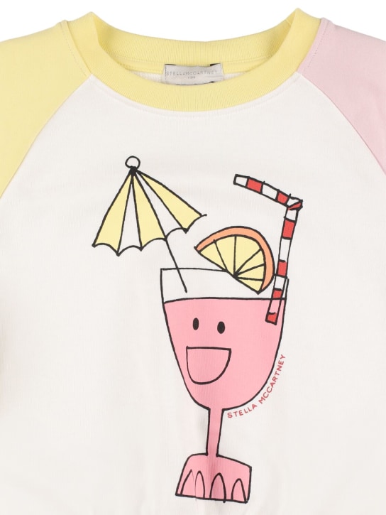 Stella Mccartney Kids: Organic cotton printed sweatshirt - Multicolor - kids-girls_1 | Luisa Via Roma