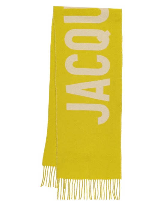 Jacquemus: L'Echarpe Jacquemus scarf - Yellow - men_0 | Luisa Via Roma