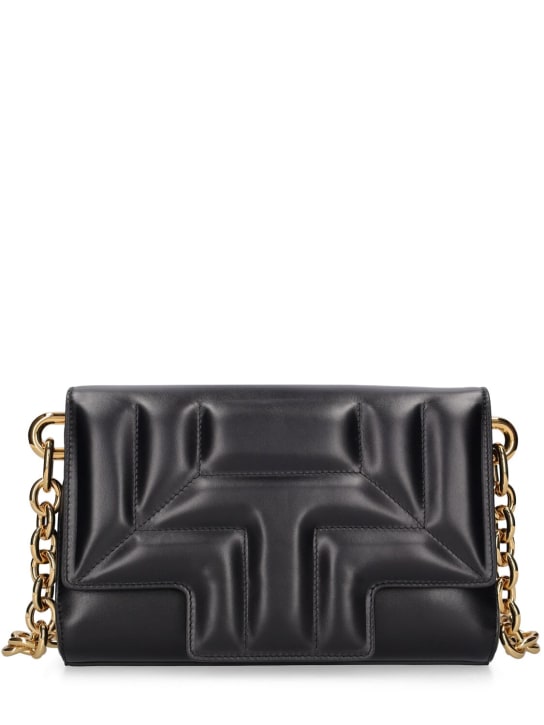 Tom Ford: Medium quilted leather shoulder bag - Black - women_0 | Luisa Via Roma