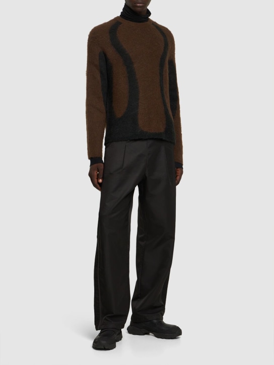 J.L-A.L: Liquid alpaca blend sweater - Black - men_1 | Luisa Via Roma