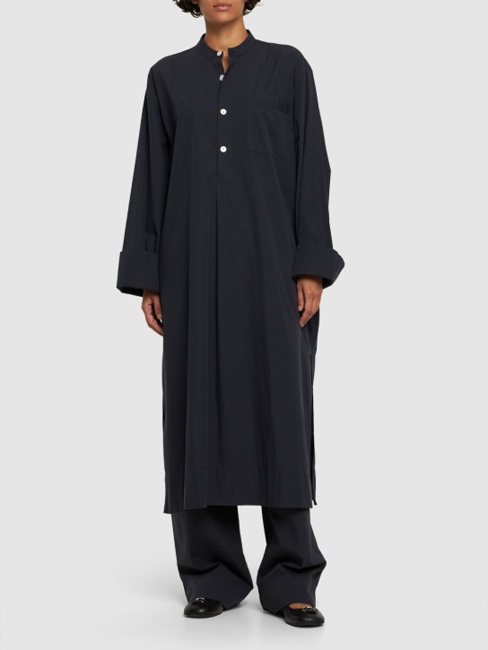 Buttoned cotton kaftan shirt - Thumbnail 2
