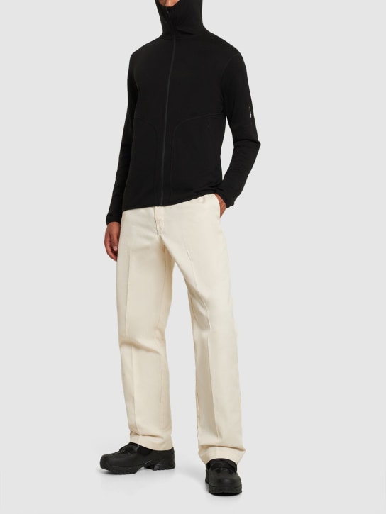 icebreaker: Quantum Hybrid zip sweatshirt - Black - men_1 | Luisa Via Roma