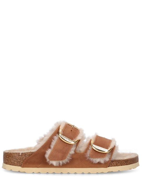 Birkenstock arizona 2025 shearling sandal nude