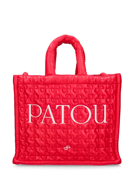Patou: Small Patou light eco tech tote bag - Red Ski Slope - women_0 | Luisa Via Roma