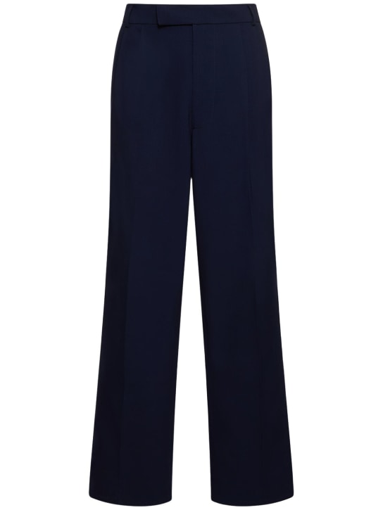 The Frankie Shop: Beo midweight light stretch suit pants - Blue - men_0 | Luisa Via Roma