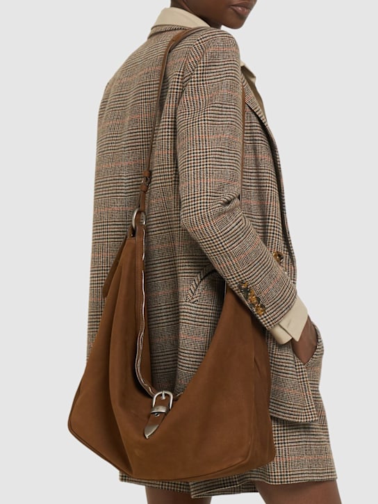 MARGESHERWOOD: Belted hobo suede shoulder bag - women_1 | Luisa Via Roma