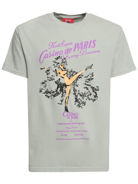 KidSuper Studios: Casino De Paris cotton t-shirt - men_0 | Luisa Via Roma