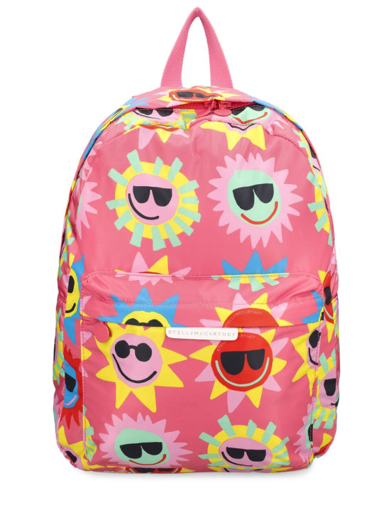 Stella Mccartney Kids: Printed tech backpack - Fuchsia - kids-girls_0 | Luisa Via Roma