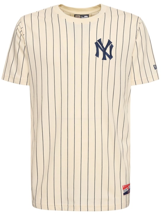 New Era: Cooperstown New York Yankees Tシャツ - ホワイト/ブルー - men_0 | Luisa Via Roma