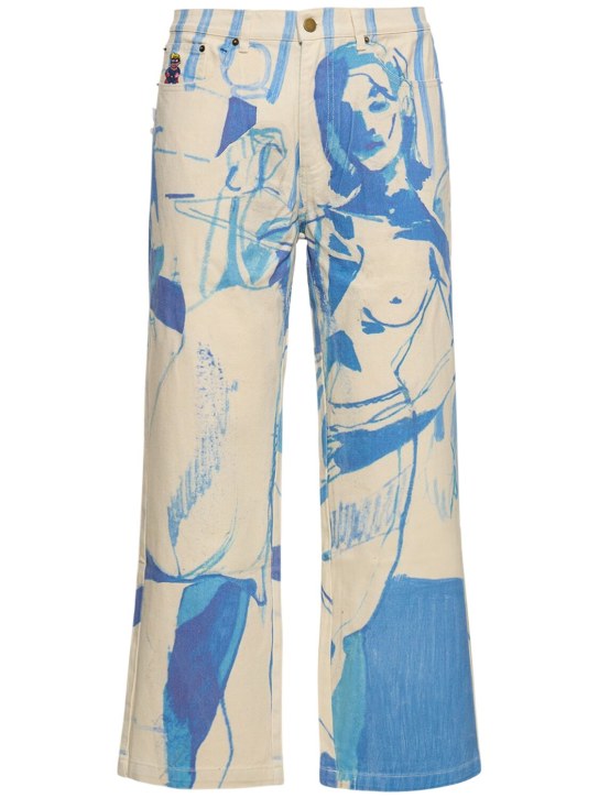 KidSuper Studios: Bedroom Painting cotton pants - men_0 | Luisa Via Roma