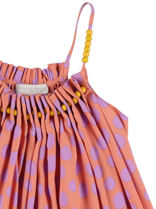 Stella Mccartney Kids: Viscose printed dress w/beads - Multicolor - kids-girls_1 | Luisa Via Roma