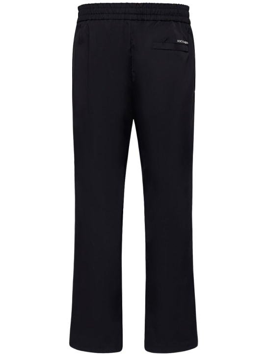 Dolce&Gabbana: Wide jogging pants - Blue Scurissimo - men_5 | Luisa Via Roma