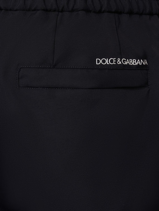 Dolce&Gabbana: Wide jogging pants - Blue Scurissimo - men_4 | Luisa Via Roma