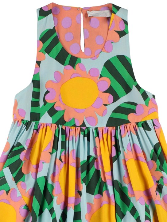 Stella Mccartney Kids: Viscose sleeveless midi dress - Multicolor - kids-girls_1 | Luisa Via Roma