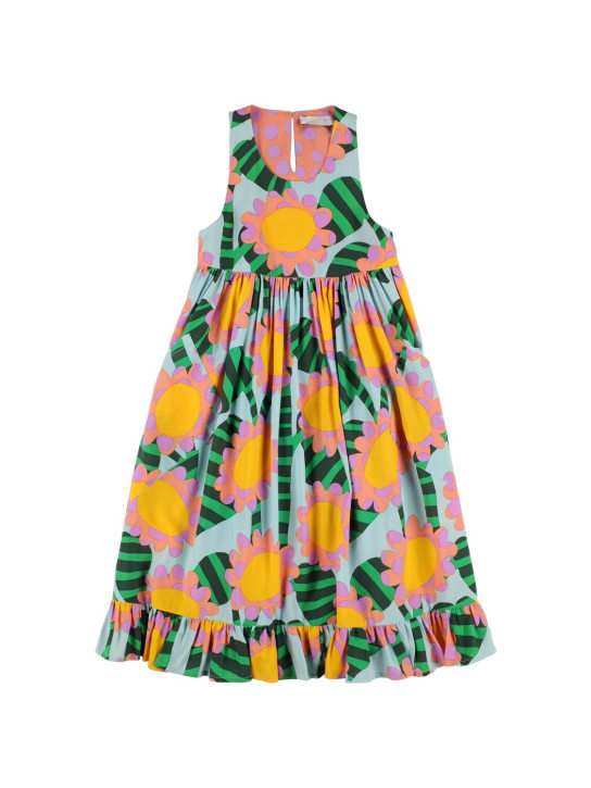 Stella Mccartney Kids: Viscose sleeveless midi dress - Multicolor - kids-girls_0 | Luisa Via Roma