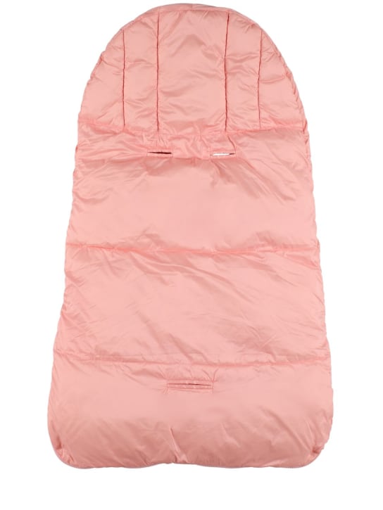 Moschino: Printed nylon puffer sleeping bag - Pink - kids-girls_1 | Luisa Via Roma