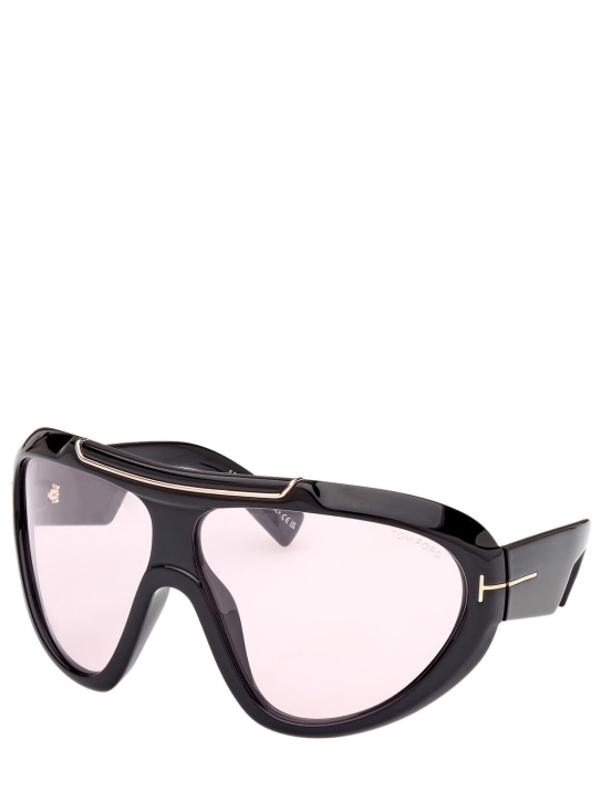 Tom Ford: Linden mask sunglasses - Black/Violet - women_1 | Luisa Via Roma