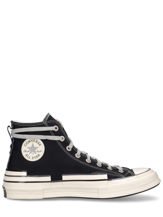 Converse: Chuck 70 Hacked Heel运动鞋 - 黑色/白色 - women_0 | Luisa Via Roma