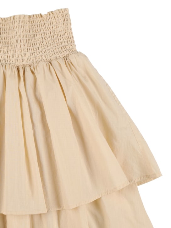 Molo: Cotton skirt - Off White - kids-girls_1 | Luisa Via Roma
