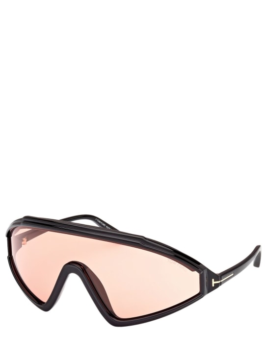 Tom Ford: Lorna mask sunglasses - Black/Brown - men_1 | Luisa Via Roma