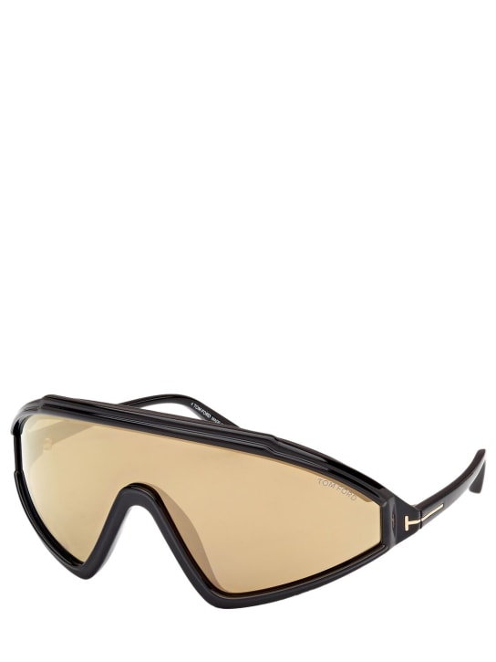 Tom Ford: Lorna mask sunglasses - Black/Brown - women_1 | Luisa Via Roma
