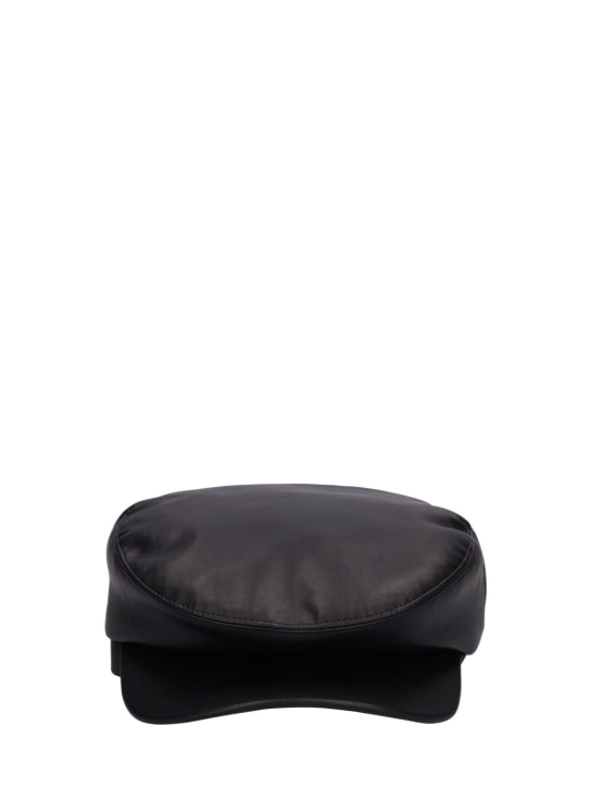 Amiri: Faux leather driver hat - men_0 | Luisa Via Roma