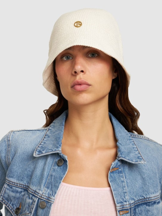 Janessa Leone: Elodie bucket hat - Fil dişi rengi - women_1 | Luisa Via Roma