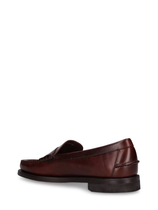 Sebago: Mocassini Classic Dan in pelle cerata - Brown Cinnamon - men_3 | Luisa Via Roma