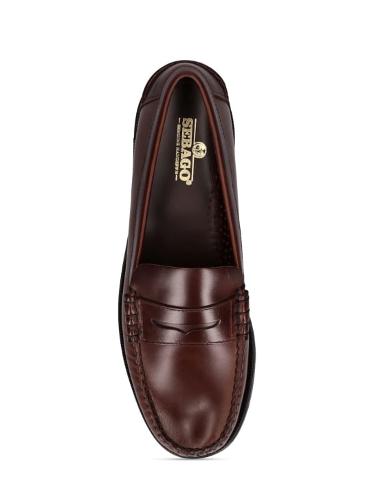 Sebago: Mocassini Classic Dan in pelle cerata - Brown Cinnamon - men_5 | Luisa Via Roma