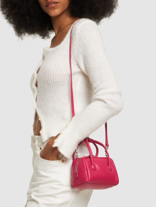 Marge Sherwood: Mini padded soft leather top handle bag - Berry Pink - women_1 | Luisa Via Roma
