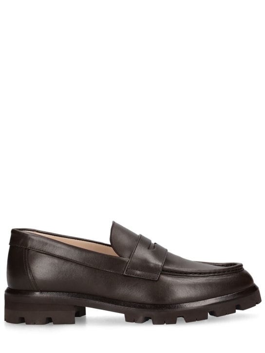 Legres: 35mm Leather loafers - Brown - women_0 | Luisa Via Roma