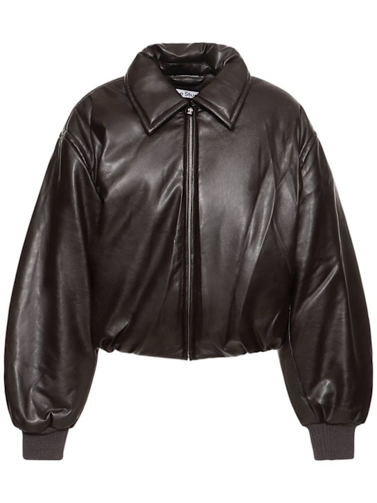 Acne Studios: Puffer bomber jacket - women_0 | Luisa Via Roma