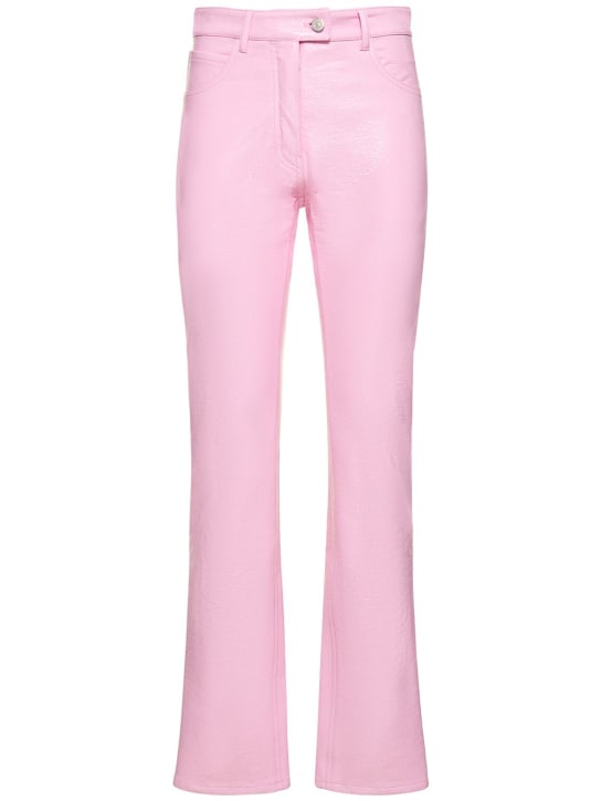 Courreges: Re-edition vinyl pants - Pink - women_0 | Luisa Via Roma