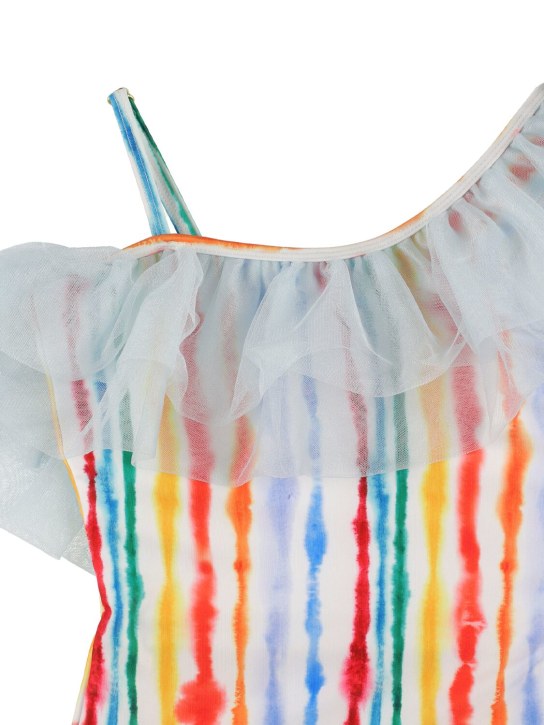 Molo: Recycled Lycra one piece swimsuit - Multicolor - kids-girls_1 | Luisa Via Roma