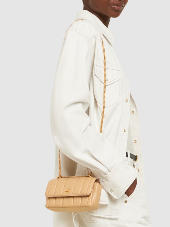 Tory Burch: Mini Kira leather flap bag - women_1 | Luisa Via Roma